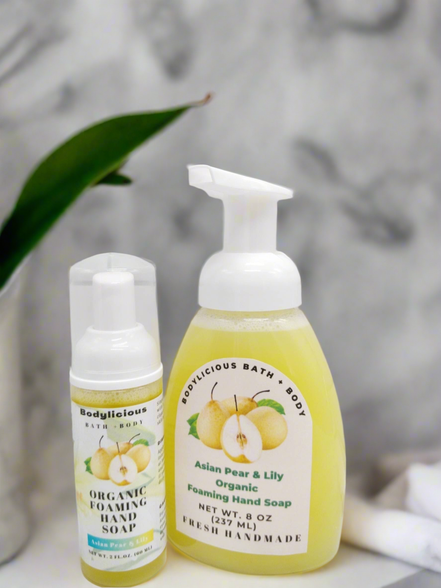 Asian Pear + Lily Organic Foaming Hand Soap